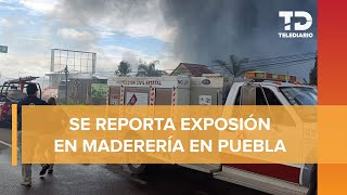 Incendio en San Gregorio Atzompa causa alerta por gran columna de humo [upl. by Inanaup987]