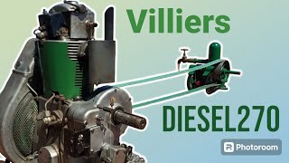 Villiers D270  Lister H3 pump [upl. by Rettig468]