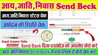 SEND BACK आने पर आवेदन फार्म सुधार कैसे करे  स्टेटस चेक कैसे करे  CG EDISTRIC PORTAL 2024 [upl. by Pope837]