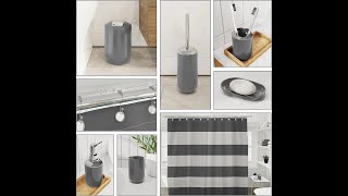 Clara Clark Bathroom Set  Gray Bathroom Accessories Set [upl. by Eelrihs]