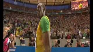 Usain Bolt  200 m 1919s WR CZE TV [upl. by Araik]