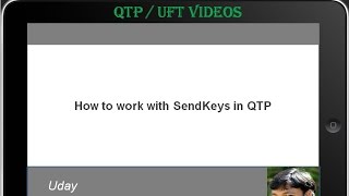 QTP  UFT Videos  SendKeys method in QTP  VBScript [upl. by Ondrea]