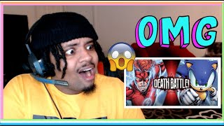 Flash VS Sonic Wally West VS Archie Sonic  DEATH BATTLE REACTION [upl. by Nortyad]