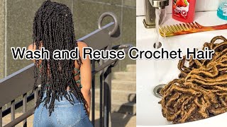 IN DEPTH How To Wash Crochet Hair Before UseReuse  Passion Twist [upl. by Accisej]