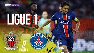 Nice vs PSG  Ligue 1 HIGHLIGHTS  100624  beIN SPORTS USA [upl. by Onaicilef]