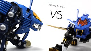 ZOIDS Yamato Shield Liger VS Hagane Works Blade LigerJstewlly ZoidsComparison [upl. by Fondea]