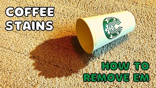 How to Remove Coffee Stains From Carpet Even if a Pro Couldnt [upl. by Dnaloy]