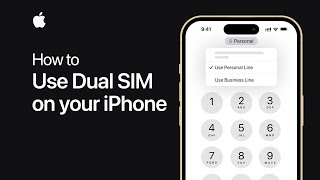 How to use Dual SIM on your iPhone  Apple Support [upl. by Nuhs]