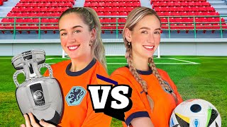 EK VOETBAL CHALLENGE⚽️🇳🇱 MAXIME VS SOPHIE [upl. by Ula]