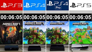 MINECRAFT  PS5 vs PS4 Pro vs PS4 vs PS3 [upl. by Klemperer]