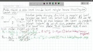 Medan Magnetik • Part 2 Contoh Soal Medan Magnet di Sekitar Kawat Berarus Listrik [upl. by Edme297]