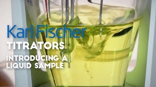 How to Introduce Samples for Karl Fischer Titration [upl. by Yrdnal]