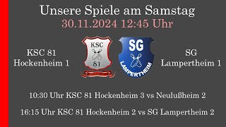 10 Spieltag KSC 81 Hockenheim Herren [upl. by Silyhp]