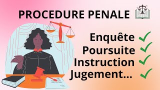 COURS DE PROCEDURE PENALE [upl. by Phene]