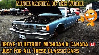 Junkyard Adventure To Detroit amp Canada With SprayWayCustoms For Old School Classic Cars amp Trucks [upl. by Rimisac436]