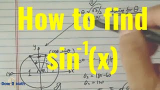 EASY EXPLANATION of ARCSINX  Trigonometry [upl. by Nalod]