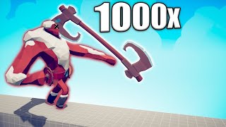 1000x OVERPOWERED AXE THROWER vs UNITS  TABS  Totally Accurate Battle Simulator 2024 [upl. by Bakerman157]