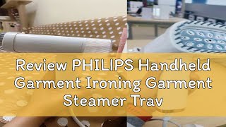 Review PHILIPS Handheld Garment Ironing Garment Steamer Travel Steam Iron Home steamer iron Garment [upl. by Ayahsal]