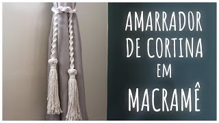 PRENDEDOR de CORTINA em MACRAMÊ Tutorial Fácil para Iniciantes [upl. by Labors812]