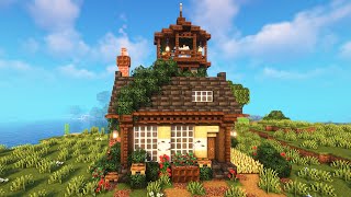 THE PERFECT Meadieval Survival House In Minecraft Tutorial 🏡 [upl. by Orimlede238]