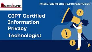 CIPT  Certified Information Privacy Technologist  Exam PDF Dumps [upl. by Asabi]