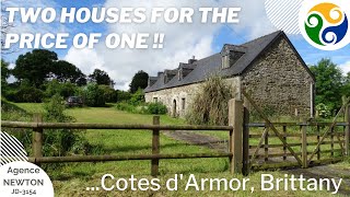 FRENCH PROPERTY FOR SALE  Two houses for the price of one Brittany France [upl. by Som]