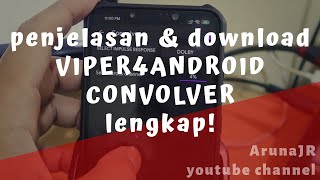 VIPER4ANDROID CONVOLVER 🎧 Cara Menggunakan Setting Config dan Download [upl. by Daffie]