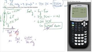 FgForce due to gravity Fnet example 1 part 1 [upl. by Spratt]