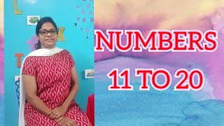 Numbers 11 to 20 identification  How to teach numbers online for KG kids Dianas Classroom [upl. by Ohs]