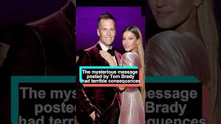 Tom Brady couldnt stand Gisele Bündchens pregnancy and the mysterious message he posted had [upl. by Caundra472]