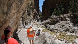 Spacer Wąwozem Samaria Samaria Gorge Hiking 21072024 Crete Greece 4K Φαράγγι Σαμαριάς GR [upl. by Carberry897]