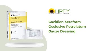 Covidien Xeroform Occlusive Petrolatum Gauze Dressing [upl. by Jovitah252]