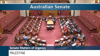 Senate Matter of Urgency  Palestine [upl. by Ymrots212]