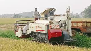 gam harvester machine review and price 24 model mashine 102 HP prem akela [upl. by Llerrom]