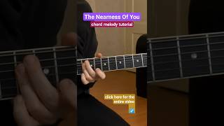 The Nearness Of You  Chord Melody Guitar Lesson shorts [upl. by Edan]