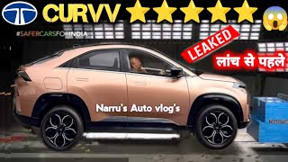 TATA CURVV CRASH TEST LEAKS BEFORE LAUNCH GOT 5 ⭐😱 TATA CURVV GNCAPBNCAP NarrusAutovlogs [upl. by Kreegar]