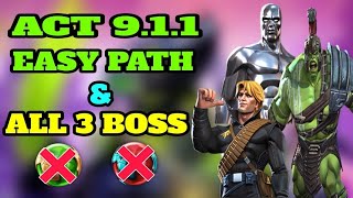 Mcoc Act 911 Easy Path amp all 3 boss [upl. by James]