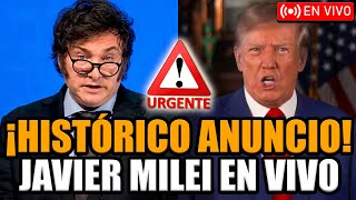 🔴URGENTE MILEI EN VIVO CON MEGA ANUNCIO ¡ACUERDO DE LIBRE COMERCIO CON ESTADOS UNIDOS  FRAN FIJAP [upl. by Doreg]