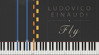 Fly  Ludovico Einaudi \\ Jacobs Piano \\ Synthesia Piano Tutorial [upl. by Solrak666]