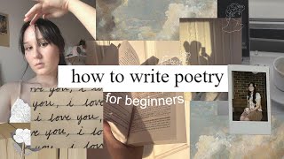 how to write poetry for beginners 📜🪶my 4 step poem process  writing tips [upl. by Kirit403]