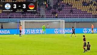 Argentina U17 vs Germany U17 33 Penalty Shootout  World Cup SemiFinal [upl. by Lynsey950]