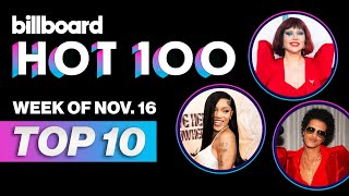 Billboard Hot 100 Top 10 Countdown For November 16 2024  Billboard News [upl. by Merry]