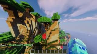 🤑👑 Mushroom mountain cliff seed in 120 Java Edition minecraft minecraftshorts [upl. by Lorry]