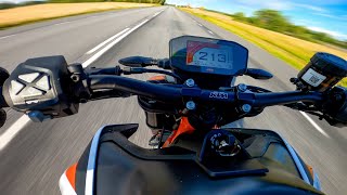 Launch Control Test and Acceleration KTM Duke 890R RAW Sound [upl. by Enoed211]