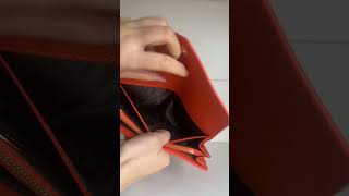 large capacity long wallet cowhide fashion longwallet genuineleather phonebag wallet [upl. by Regni741]