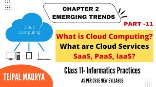 What is Cloud Computing  Types of Cloud Services Chapter 2 Emerging Trends  Part 11 Class 11 IP [upl. by Nannerb]