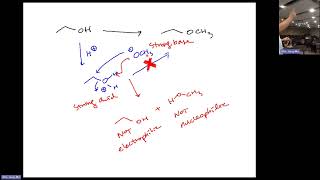 Organic Chemistry 1  SN2 reactions with alcohols [upl. by Emmaline]