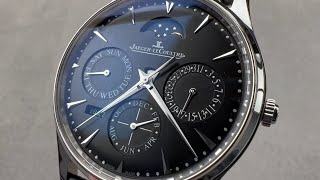 JaegerLeCoultre Master Ultra Thin Perpetual Calendar Q1308470 JaegerLeCoultre Watch Review [upl. by Alyat421]