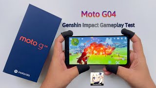 Motorola G04 Genshin Impact Gameplay Test [upl. by Ahtnamas]