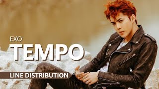 EXO 엑소  TEMPO  Line Distribution [upl. by Ahseik]